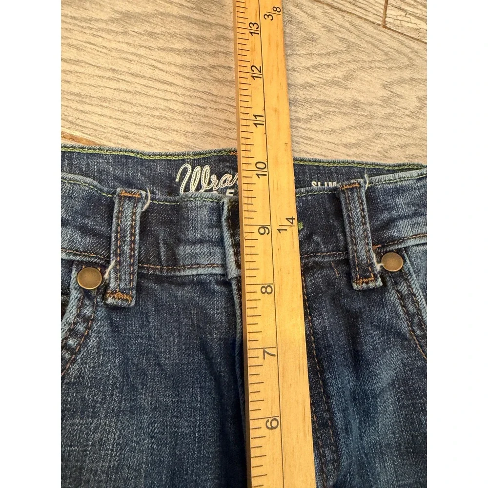 Wrangler Retro Slim Straight Jeans 14 Adjustable Boys Denim Western 1088BWZBZ